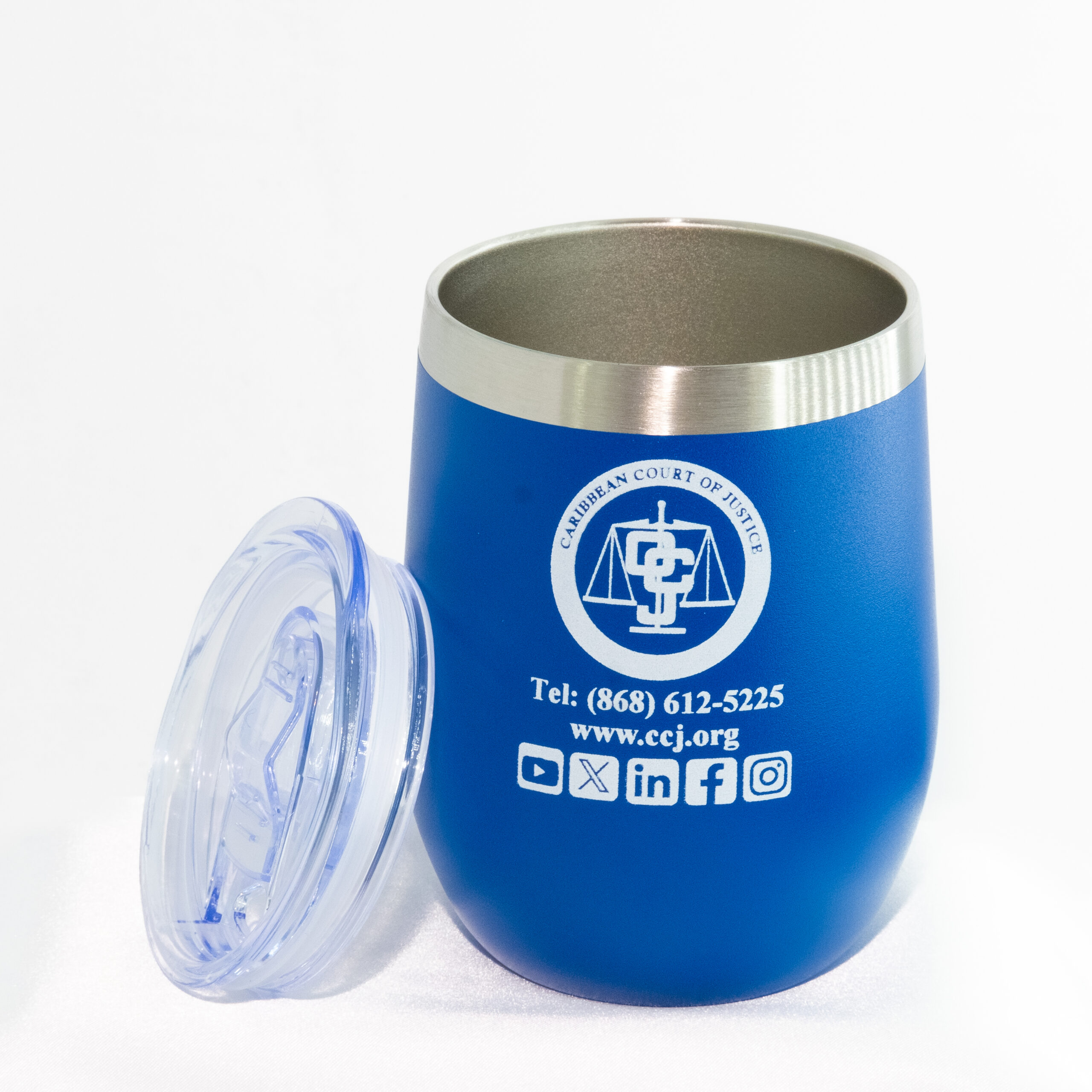 Stemless Wine Cup (Blue) - Image 3